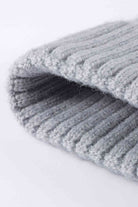 Light Gray Cable-Knit Cuff Beanie Winter Accessories