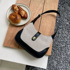 Rosy Brown Adored Contrast Canvas Shoulder Bag Handbags