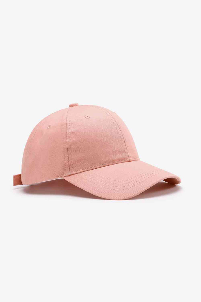 White Smoke Plain Adjustable Cotton Baseball Cap Gifts