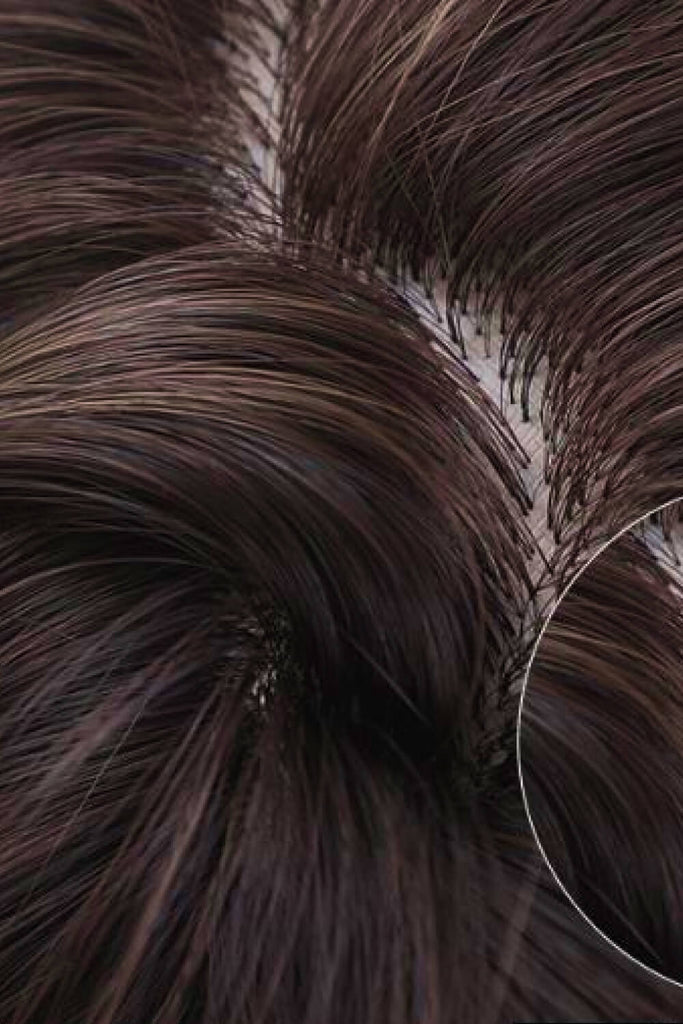 Dark Slate Gray Mid-Length Wave Synthetic Wigs 24'' Wigs