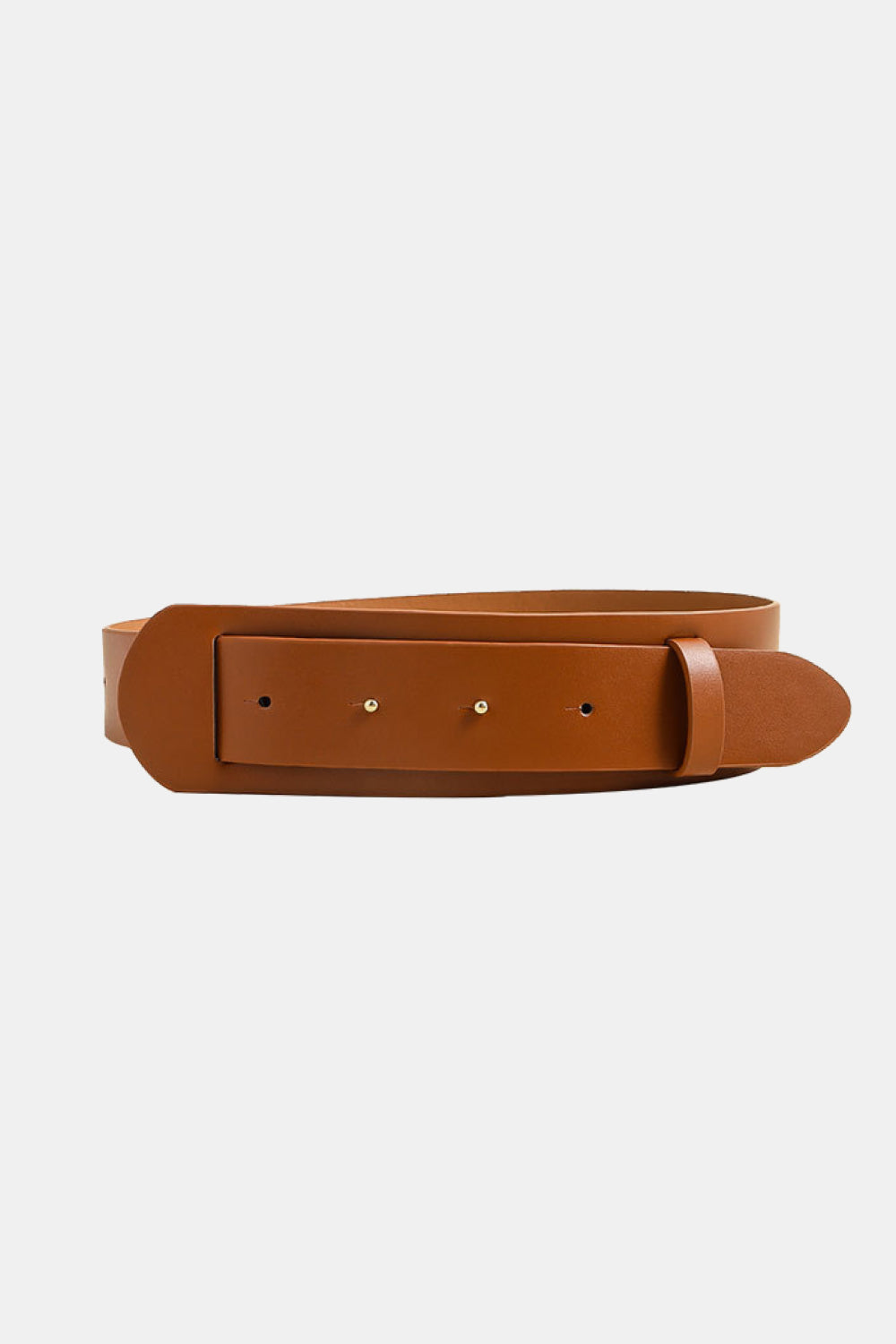 White Smoke PU Leather Belt Clothing