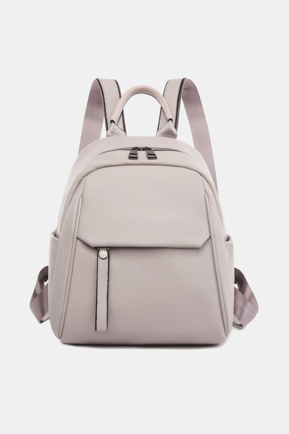 Lavender Medium PU Leather Backpack Handbags