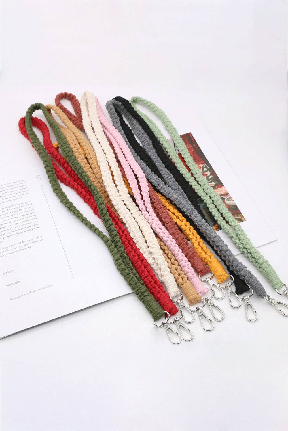 Lavender Assorted 2-Pack Hand-Woven Lanyard Keychain Key Chains