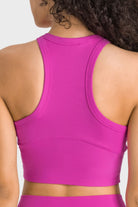 Pale Violet Red Racerback Cropped Sports Tank activewear