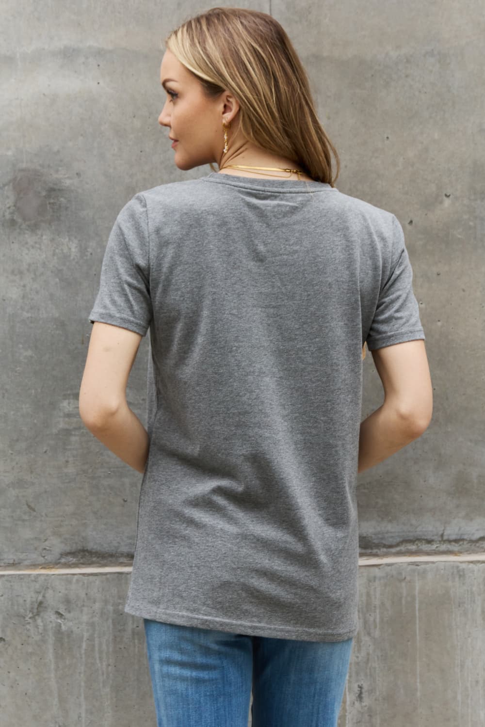 Slate Gray Simply Love Full Size HAVE THE DAY YOU DESERVE Graphic Cotton Tee