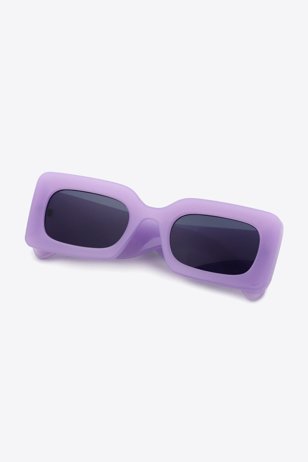 White Smoke First Of All Polycarbonate Frame Rectangle Sunglasses Sunglasses