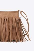 Sienna Adored PU Leather Crossbody Bag with Fringe Handbags