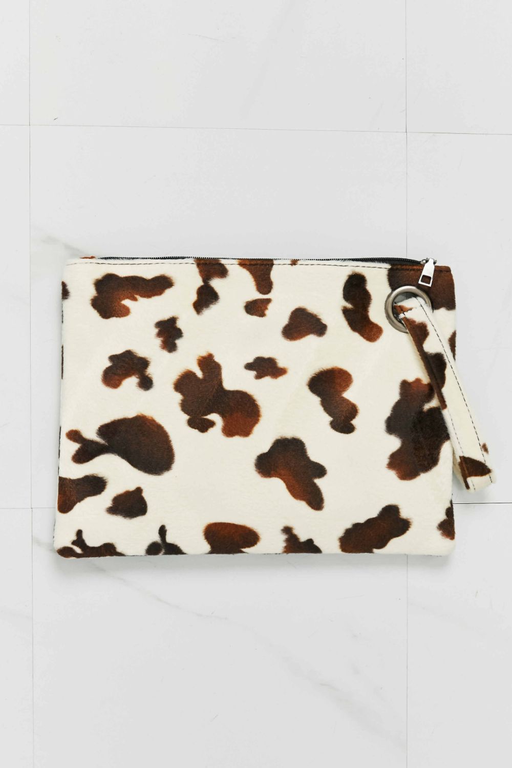 Light Gray Come Along Animal Print Wristlet Handbags