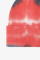 Salmon Tie-Dye Cuffed Knit Beanie VEST