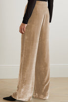 Gray Loose Fit High Waist Long Pants with Pockets Clothes