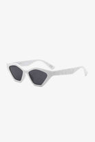 White Smoke Shady Cat Eye Polycarbonate Sunglasses Sunglasses