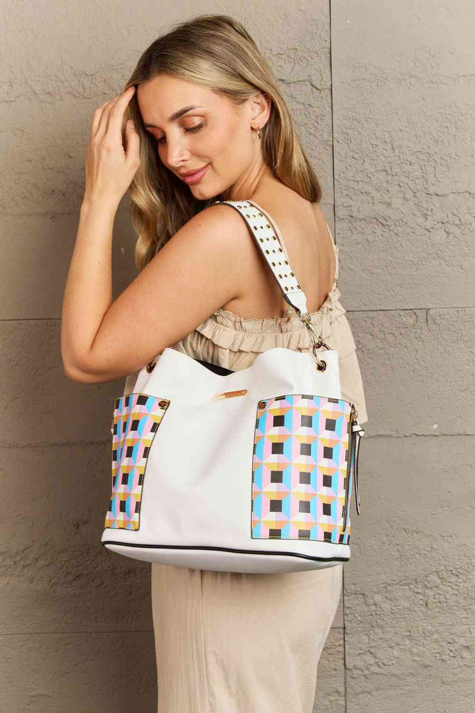 Rosy Brown Nicole Lee USA Quihn 3-Piece Handbag Set Gifts