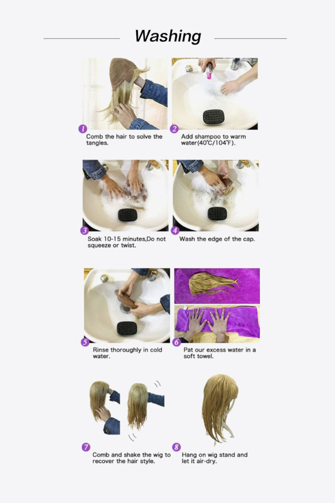 White Smoke Golden Hour 13*2" Long Straight Lace Front Synthetic Wigs 26" Long 150% Density- Blonde Wigs