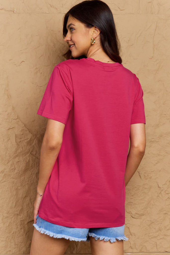 Rosy Brown FIND INNER PEACE Graphic Cotton T-Shirt Graphic Tees