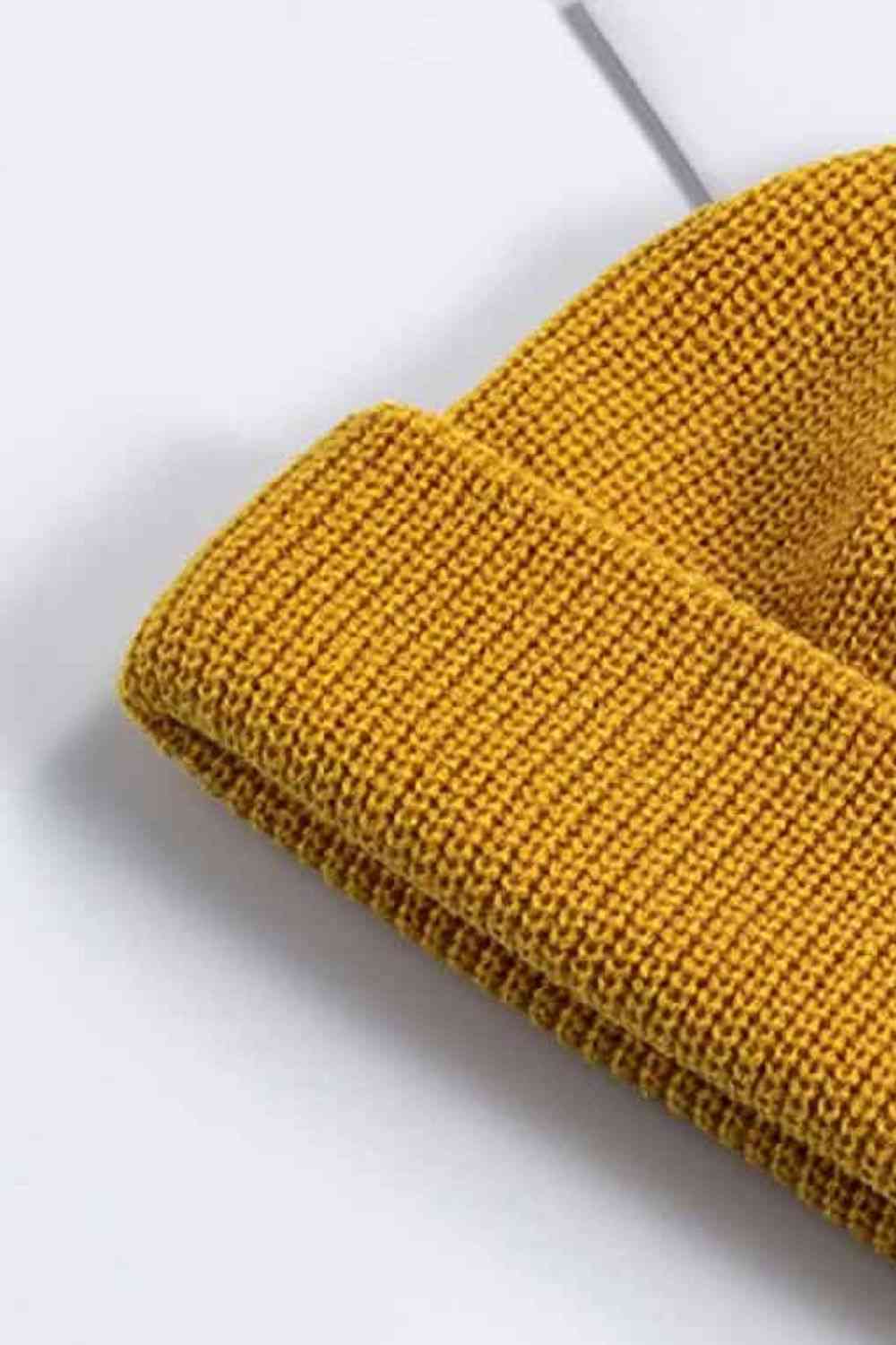 Light Gray Cozy Rib-Knit Cuff Beanie Winter Accessories