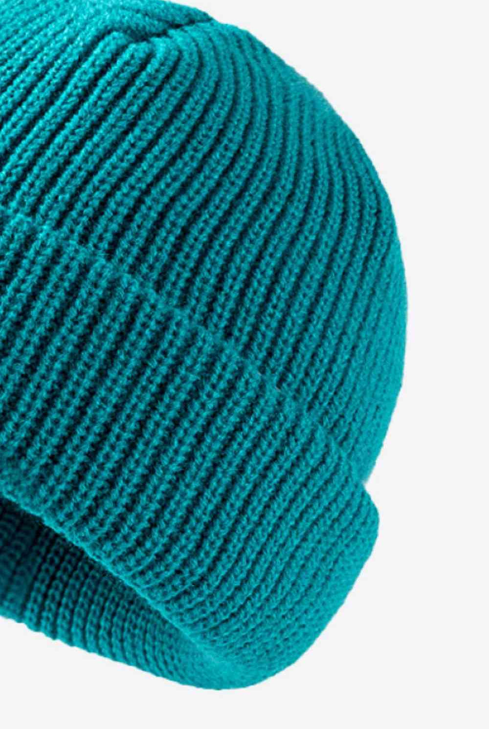 White Smoke Calling For Winter Rib-Knit Beanie Winter Accessories
