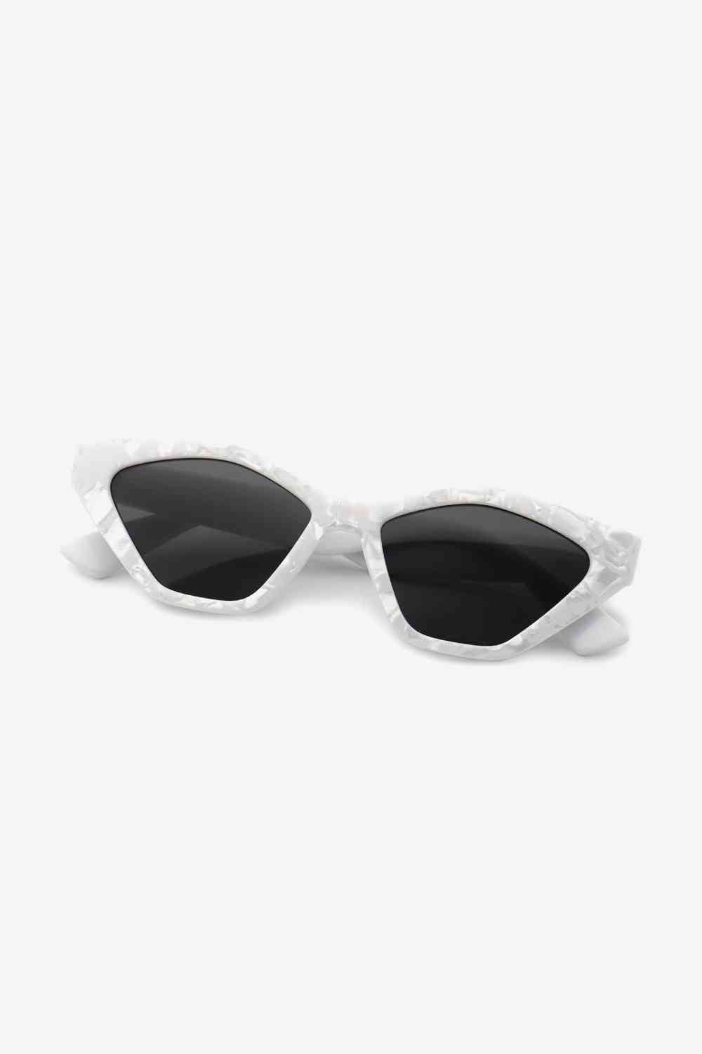 White Smoke Cat Eye Polycarbonate Sunglasses Trends