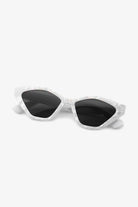 White Smoke Shady Cat Eye Polycarbonate Sunglasses Sunglasses