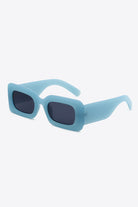 White Smoke First Of All Polycarbonate Frame Rectangle Sunglasses Sunglasses