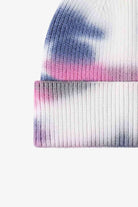 Lavender Tie-Dye Cuffed Knit Beanie VEST