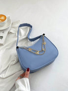 Light Gray Butterfly Charm Polyester Shoulder Bag Handbags