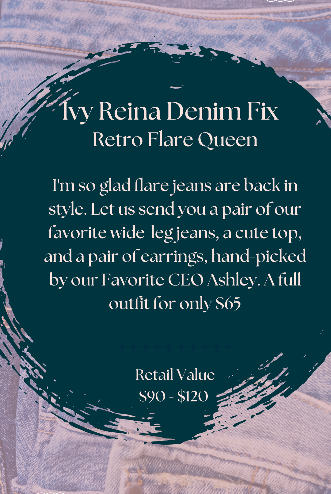 Gray Denim Fix - Flare Leg Outfit Sets