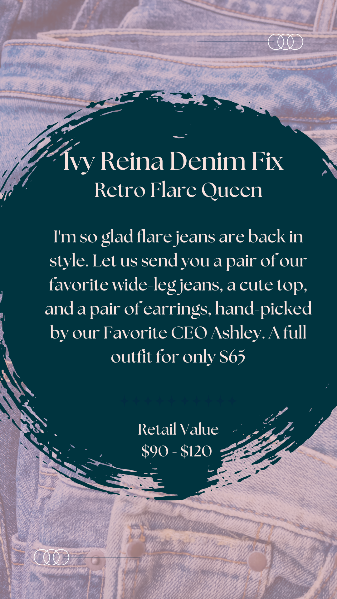 Gray Denim Fix - Flare Leg Outfit Sets