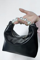 Light Gray Adored PU Leather Pearl Handbag Handbags