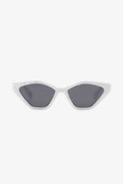 White Smoke Shady Cat Eye Polycarbonate Sunglasses Sunglasses