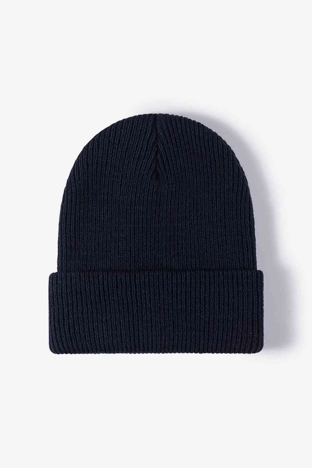 White Smoke Warm Winter Knit Beanie Winter Accessories