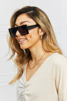 Light Gray Square Polycarbonate Sunglasses Accessories