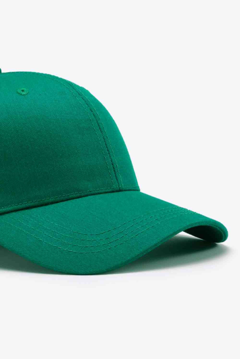 Sea Green Plain Adjustable Cotton Baseball Cap Gifts