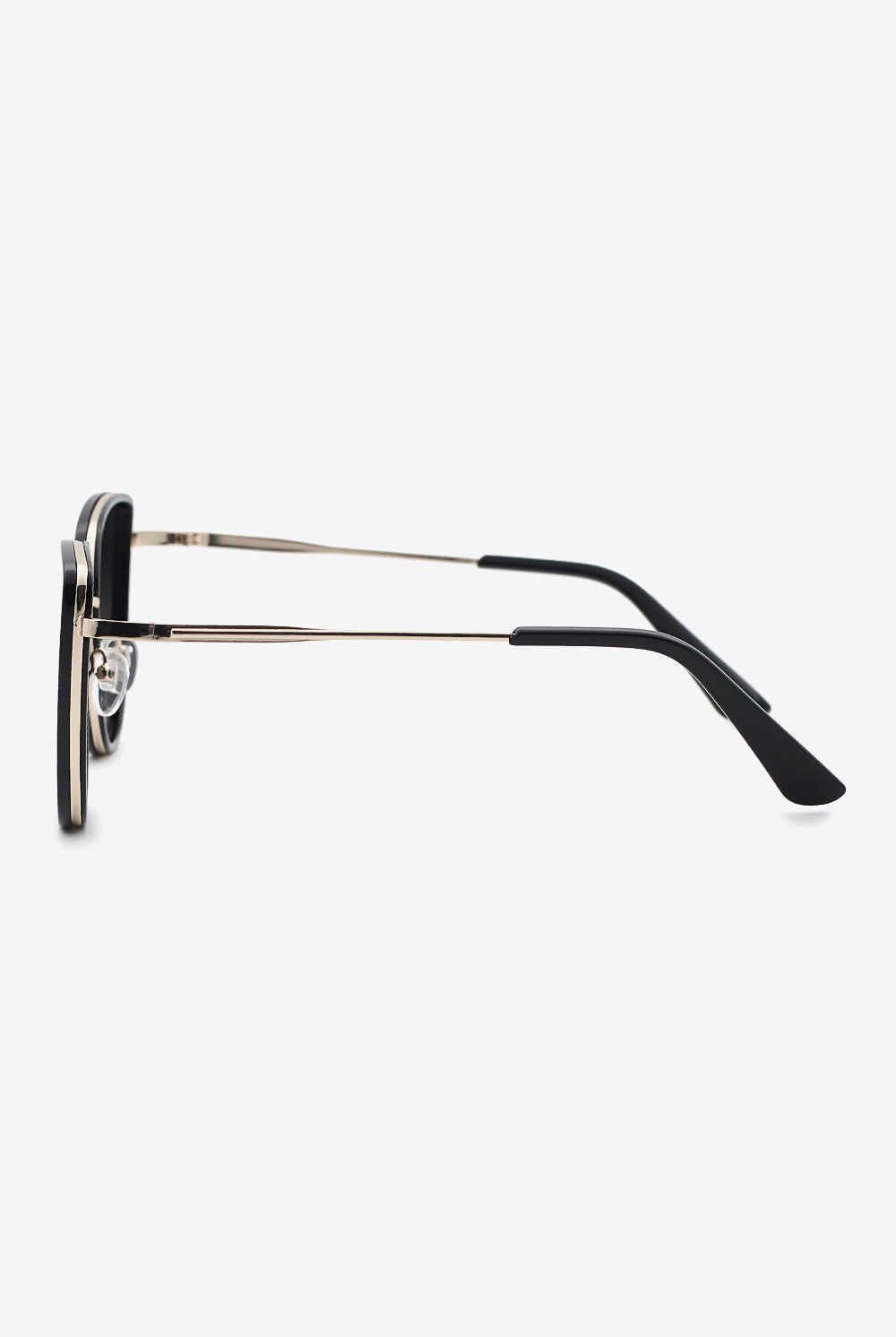 White Smoke Hugs Full Rim Metal-Plastic Hybrid Frame Sunglasses Sunglasses