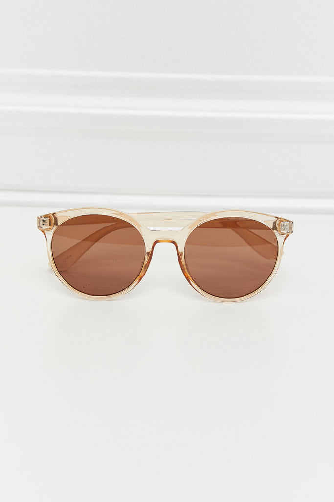 Lavender Round Full Rim Polycarbonate Frame Sunglasses Accessories
