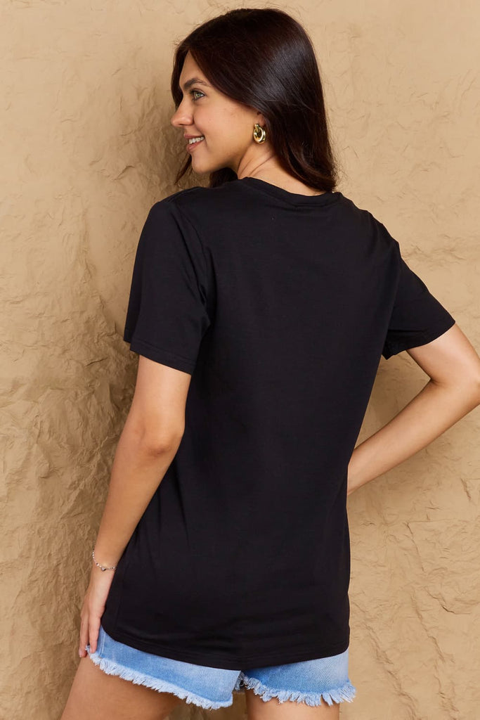 Rosy Brown FIND INNER PEACE Graphic Cotton T-Shirt Graphic Tees