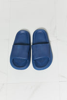 Dark Slate Gray MMShoes Arms Around Me Open Toe Slide in Navy Accessories