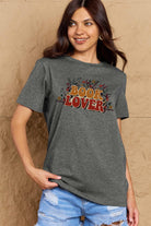Dim Gray BOOK LOVER Graphic Cotton Tee Graphic Tees
