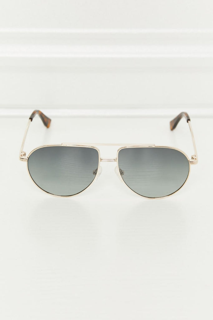 Beige Girls Just Wanna Have Sun TAC Polarization Lens Aviator Sunglasses Sunglasses