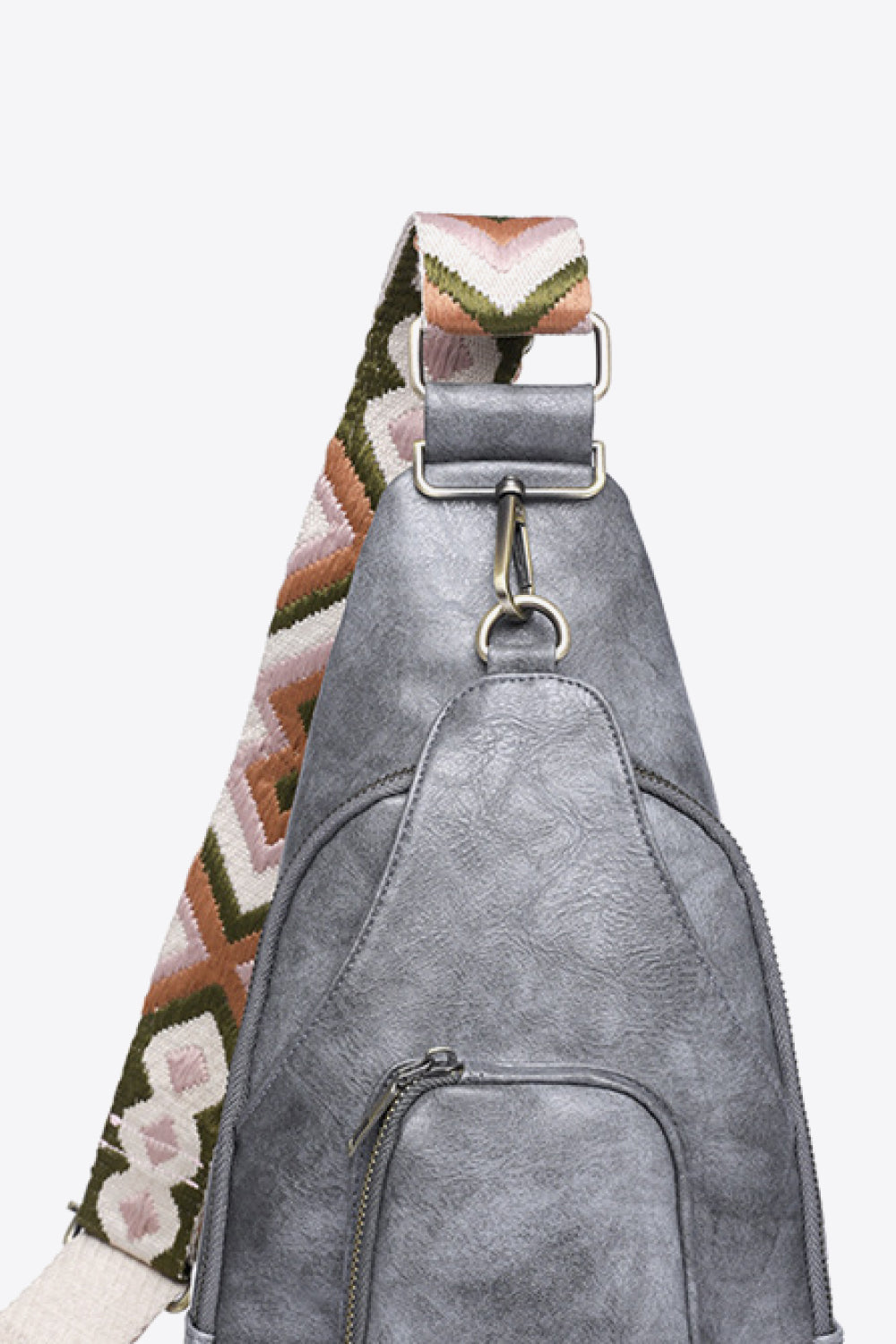 Dim Gray Adored Take A Trip PU Leather Sling Bag Handbags