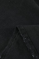Black Slit Flare Jeans Denim