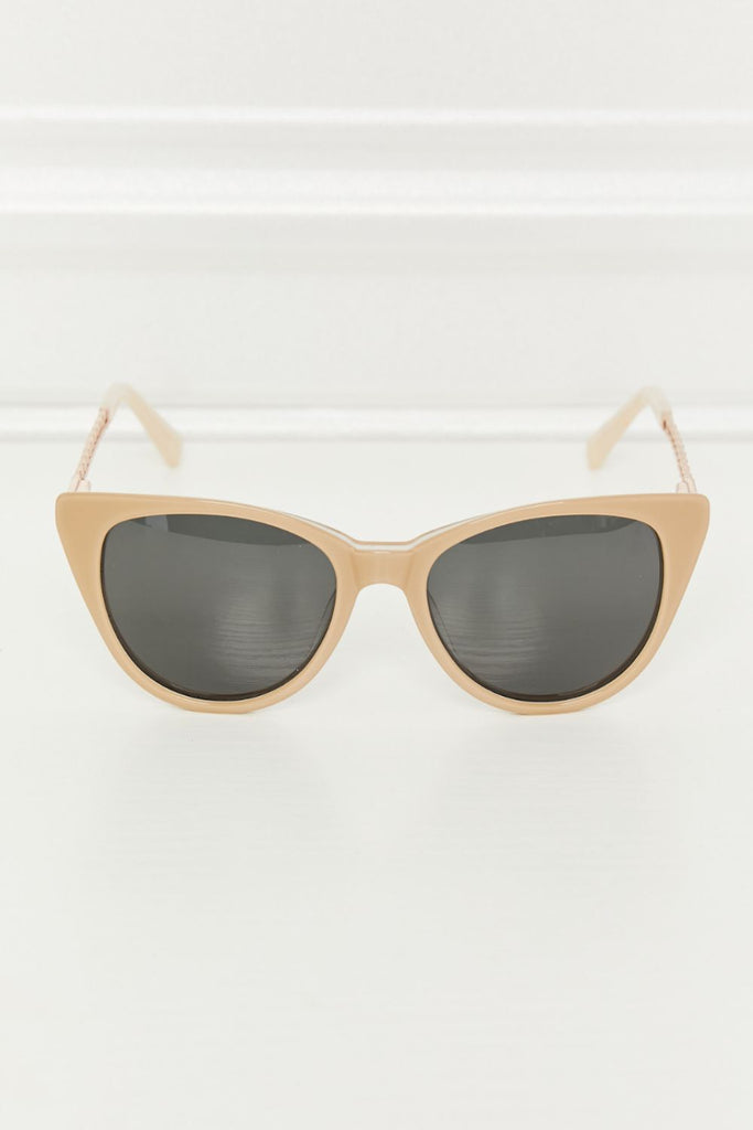 Beige Cat-Eye Acetate Frame Sunglasses Accessories