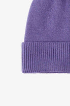Lavender Cuff Knitted Beanie Winter Accessories