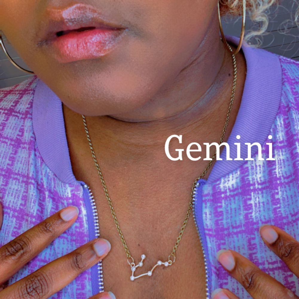 Dim Gray Gold Zodiac Constellation Necklace Necklaces
