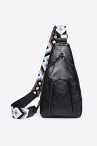 Dark Slate Gray Adored Take A Trip PU Leather Sling Bag Handbags
