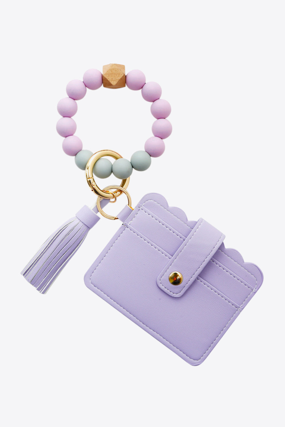 Lavender So Clutch 2-Pack Mini Purse Tassel Key Chain Wallet
