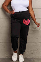 Dim Gray Simply Love Full Size GIRL POWER Graphic Sweatpants Sweatpants