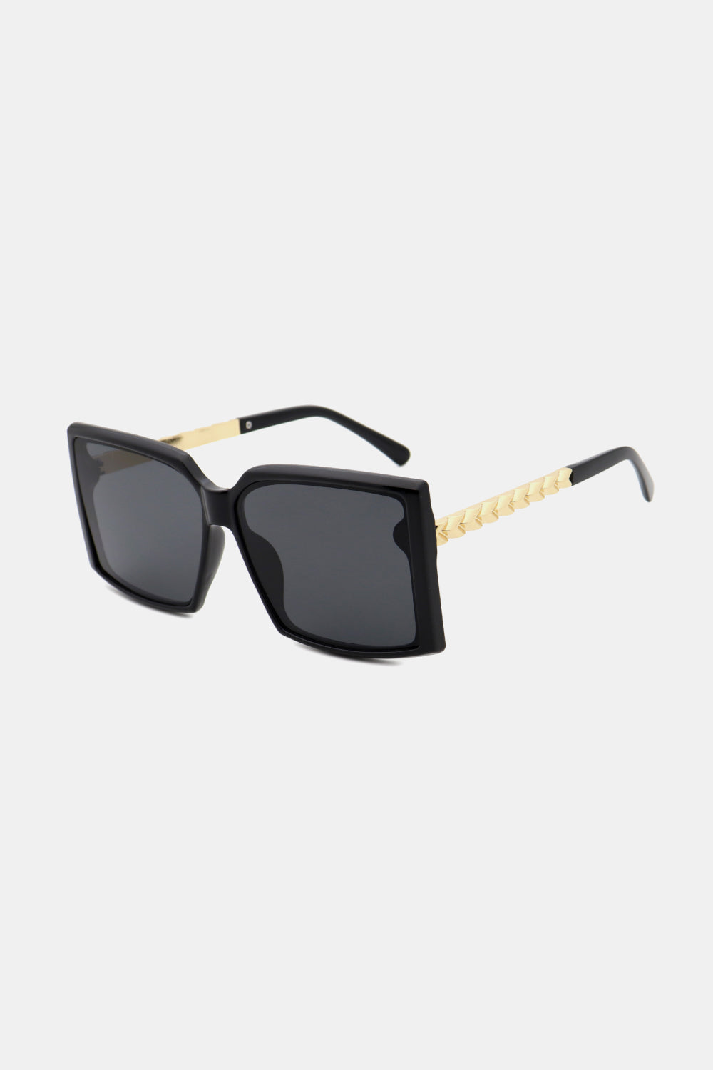 White Smoke Polycarbonate Frame Square Sunglasses Clothing