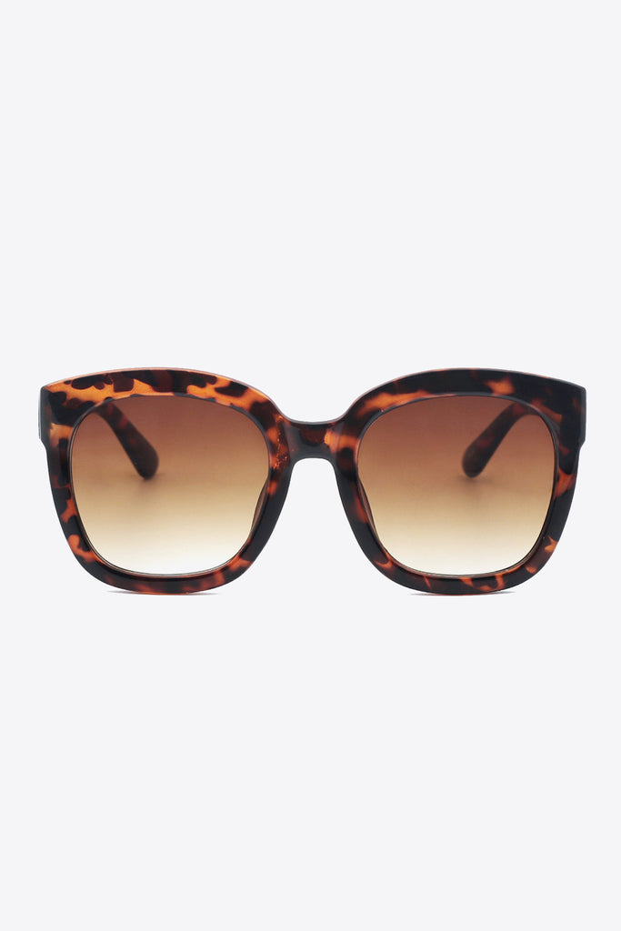 White Smoke Polycarbonate Frame Square Sunglasses Accessories