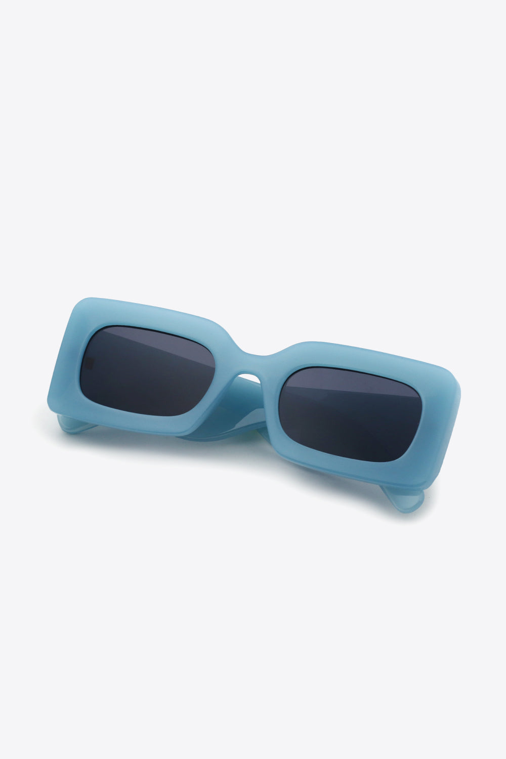 White Smoke First Of All Polycarbonate Frame Rectangle Sunglasses Sunglasses