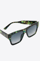 White Smoke Another Day Like This UV400 Patterned Polycarbonate Square Sunglasses Sunglasses